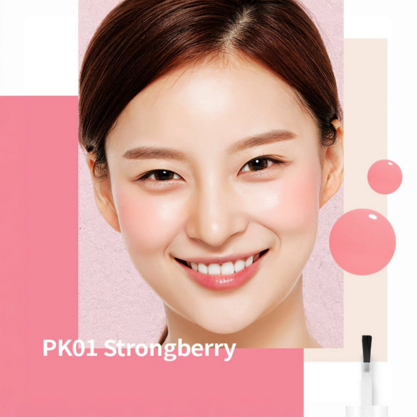 A’PIEU Juicy-Pang Water Blusher PK01 Strawberry, blush lichid roz căpșună care oferă obrajilor o culoare proaspătă și naturală