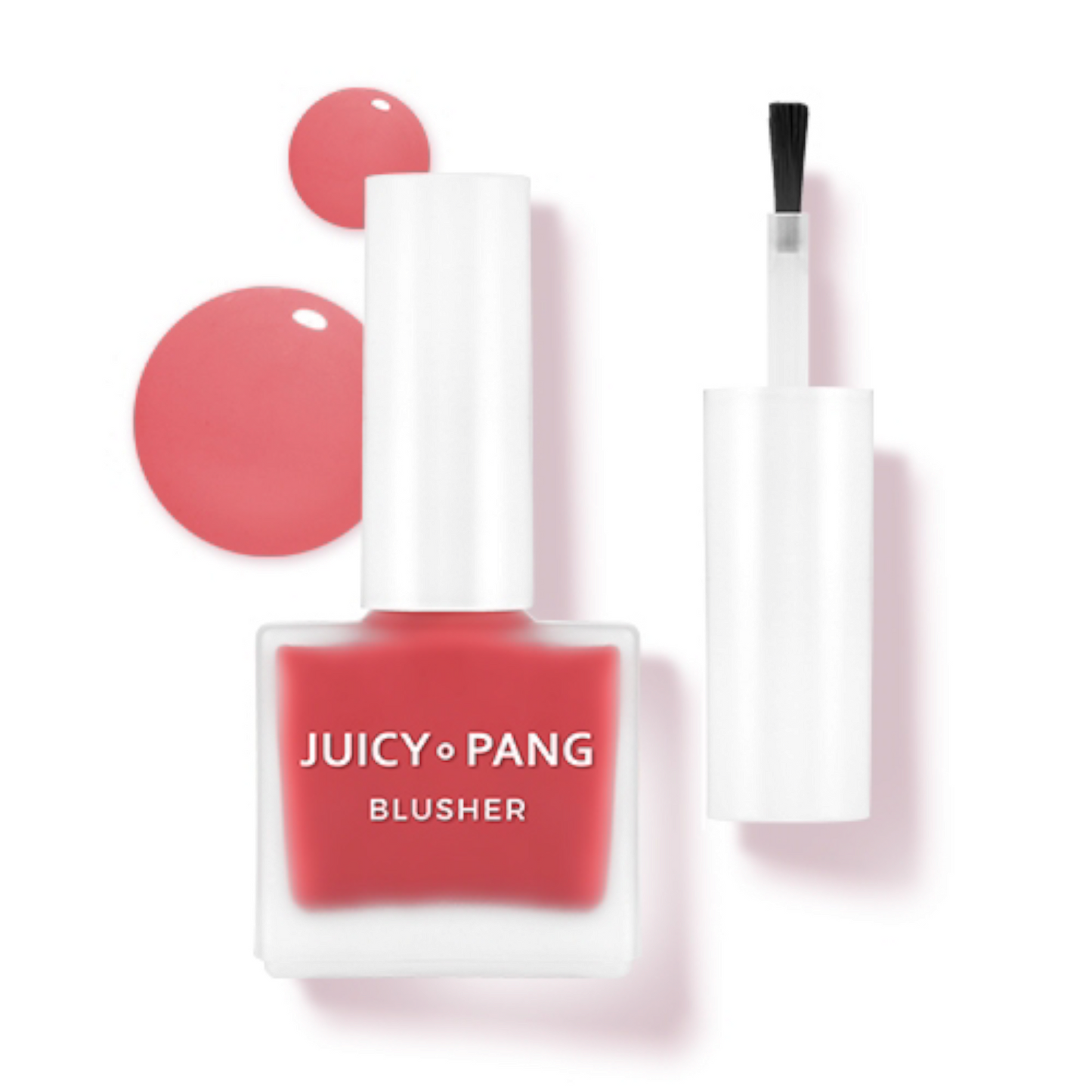 A’PIEU Juicy-Pang Water Blusher RD01 Cherry, blush lichid roșu cireș care oferă obrajilor o culoare proaspătă și naturală