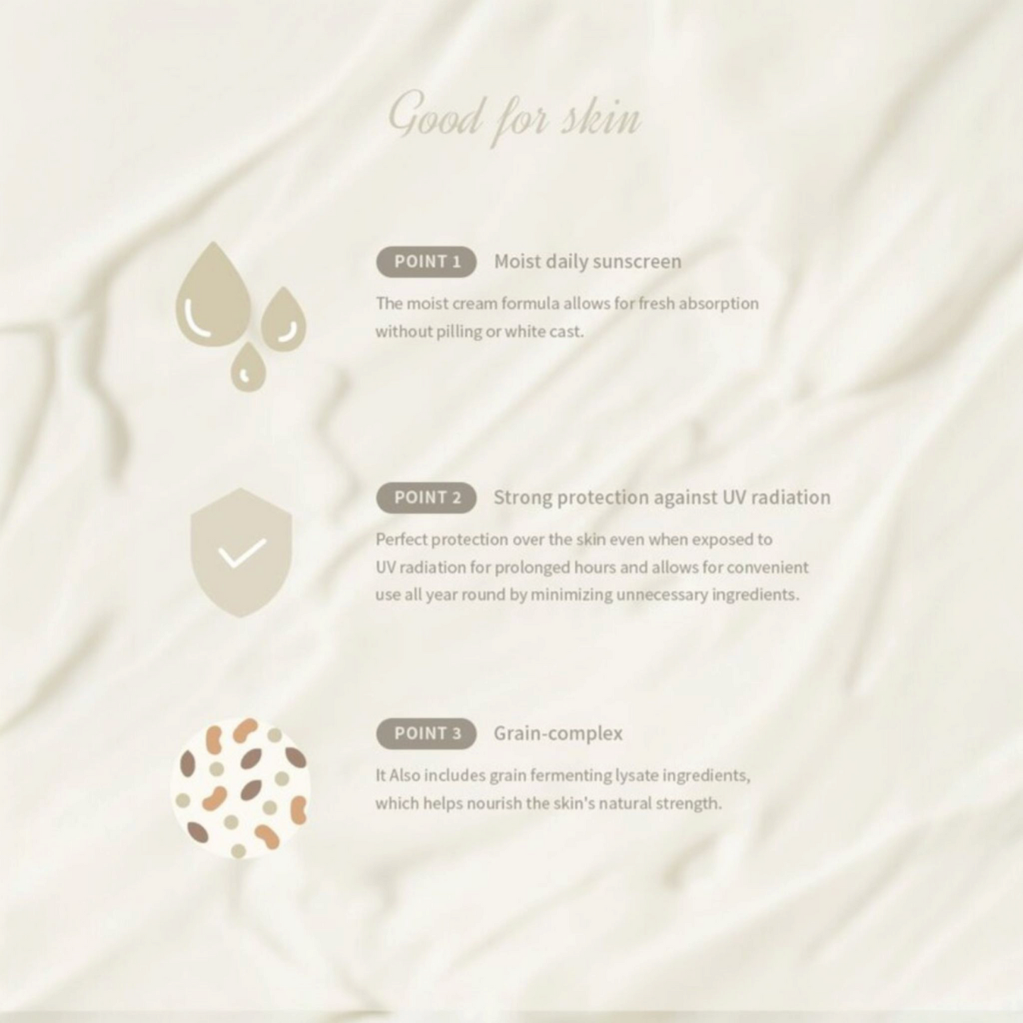 BEAUTY OF JOSEON Relief Sun Rice + Probiotics SPF50, cremă solară hrănitoare care hidratează și protejează tenul sensibil