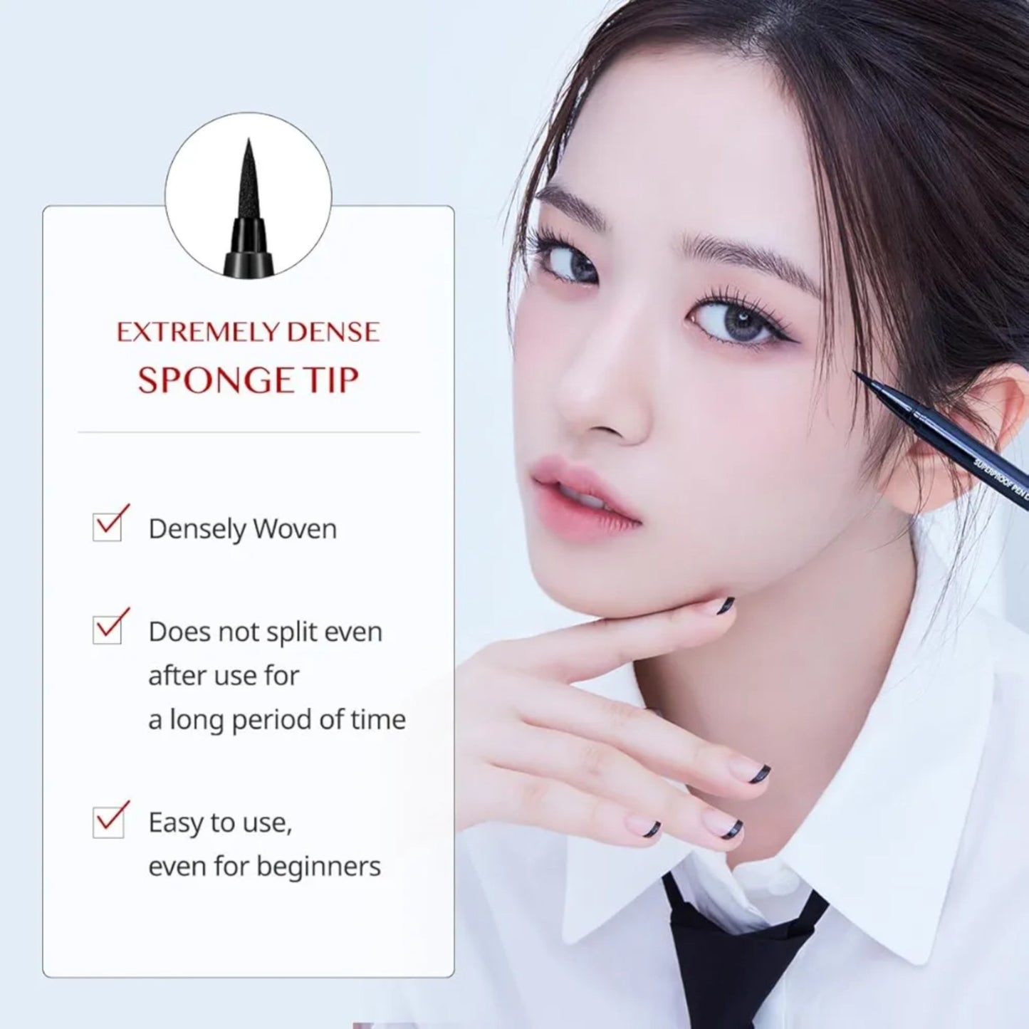 CLIO Superproof Pen Liner, tuș de ochi rezistent la apă care oferă un contur precis și de lungă durată