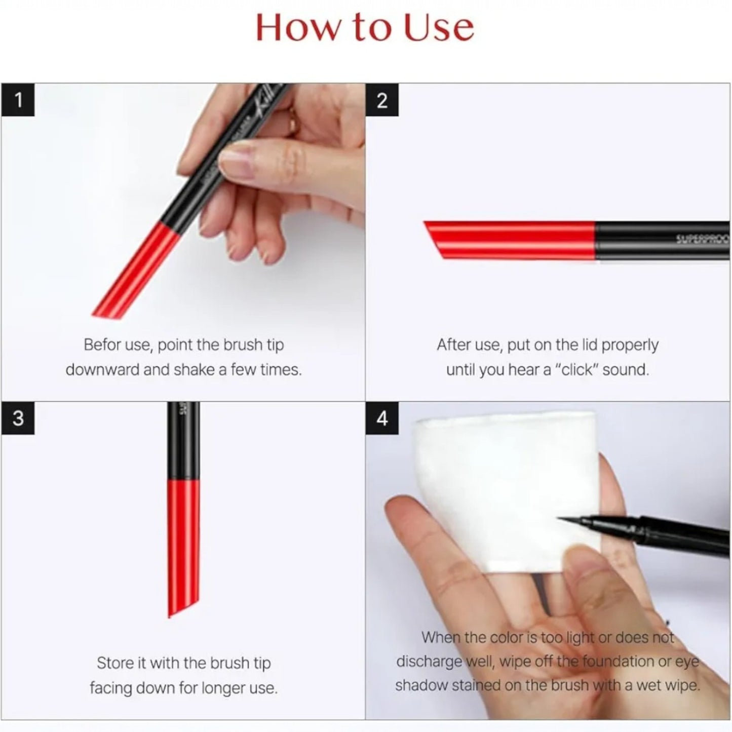 CLIO Superproof Pen Liner, tuș de ochi rezistent la apă care oferă un contur precis și de lungă durată