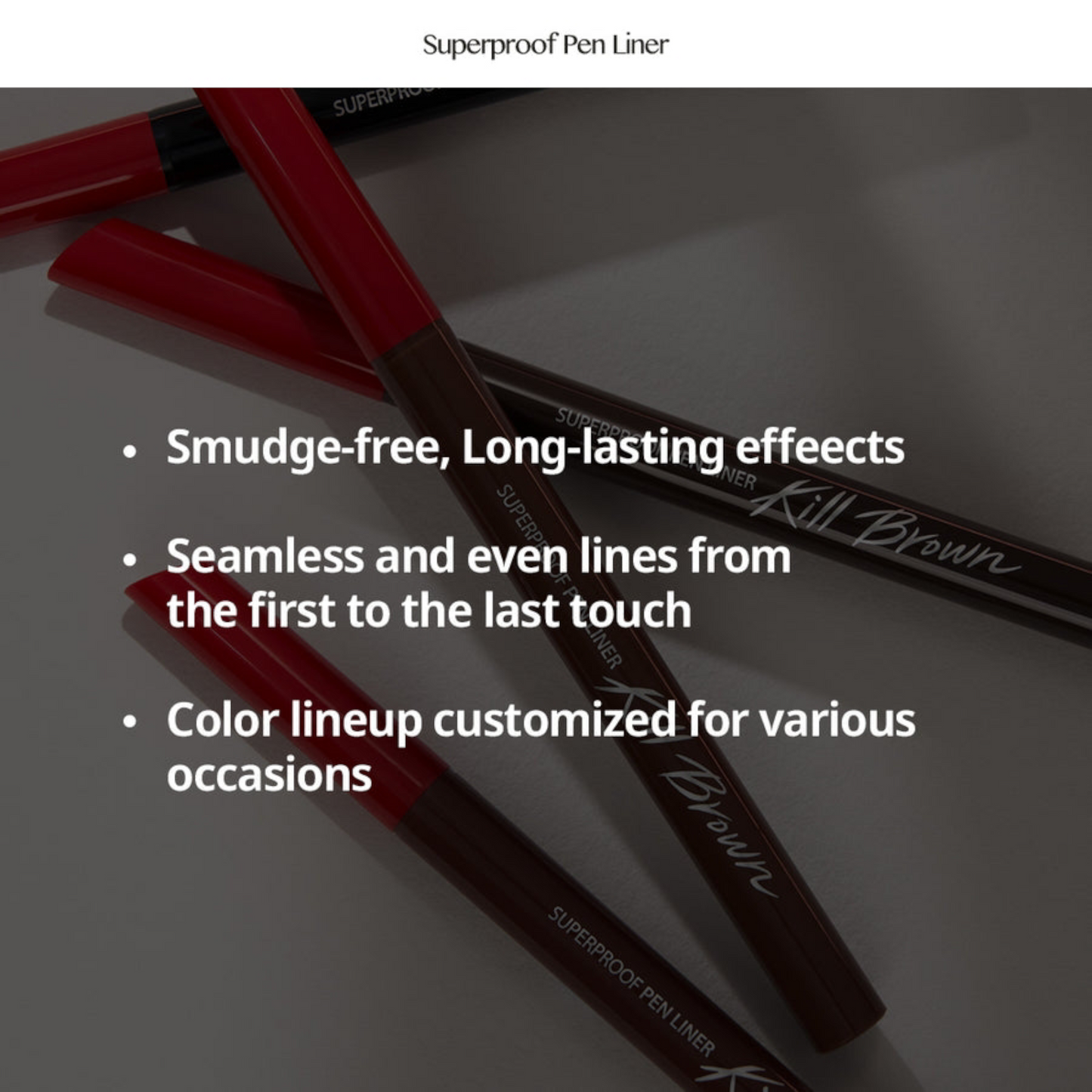 CLIO Superproof Pen Liner, tuș de ochi rezistent la apă care oferă un contur precis și de lungă durată