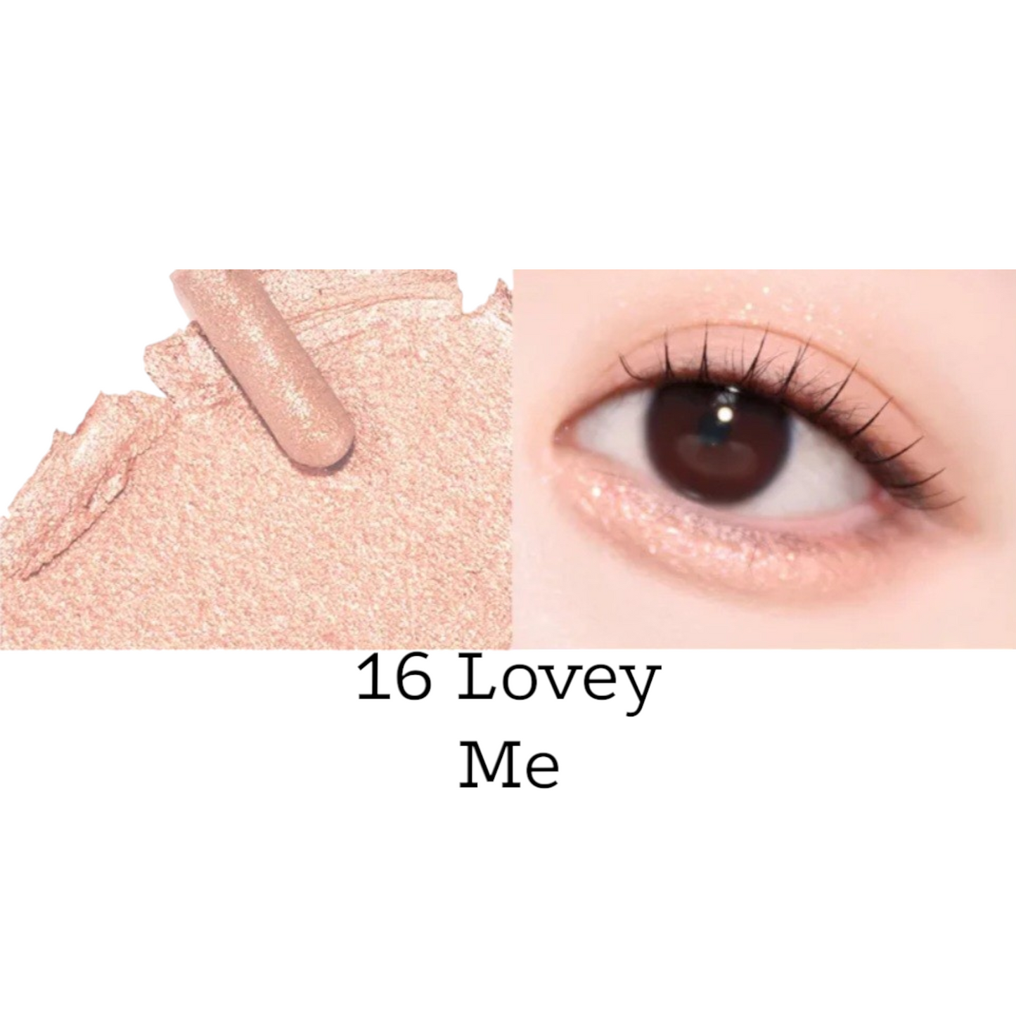 CLIO Twinkle Pop Glittering Eye Stick 16 Lovey Me, fard de pleoape sidefat care oferă privirii un efect luminos și delicat