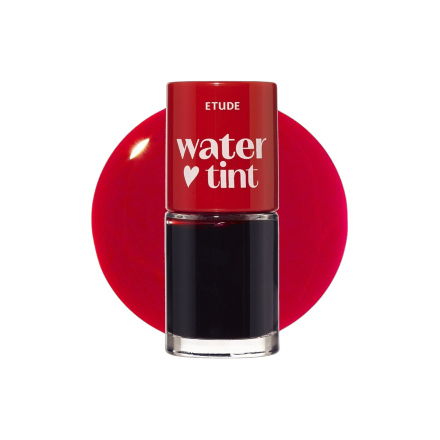 ETUDE Dear Darling Water Tint 02 Cherry Ade, tint de buze roșu cireș care oferă culoare intensă și prospețime de lungă durată