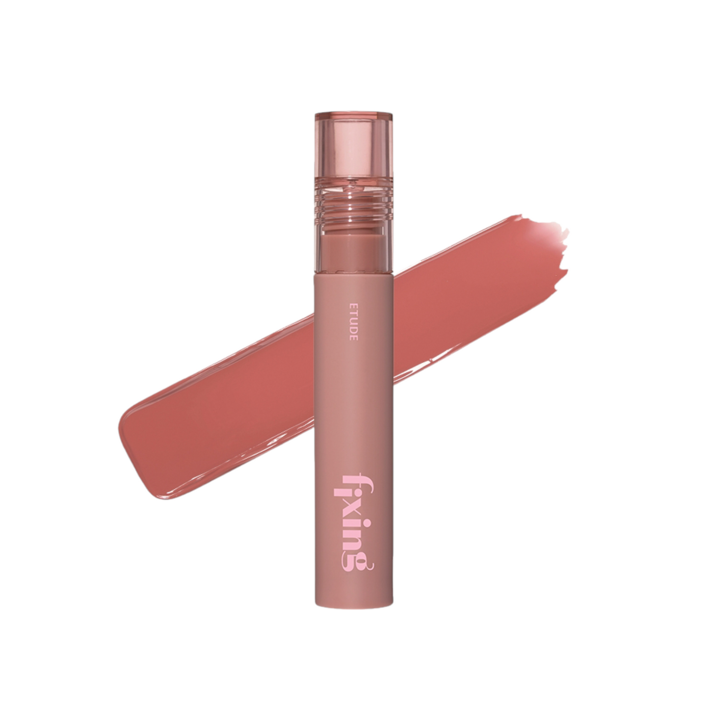 ETUDE Fixing Tint 08 Dusty Beige, ruj lichid rezistent care oferă buzelor culoare intensă și confort de lungă durată