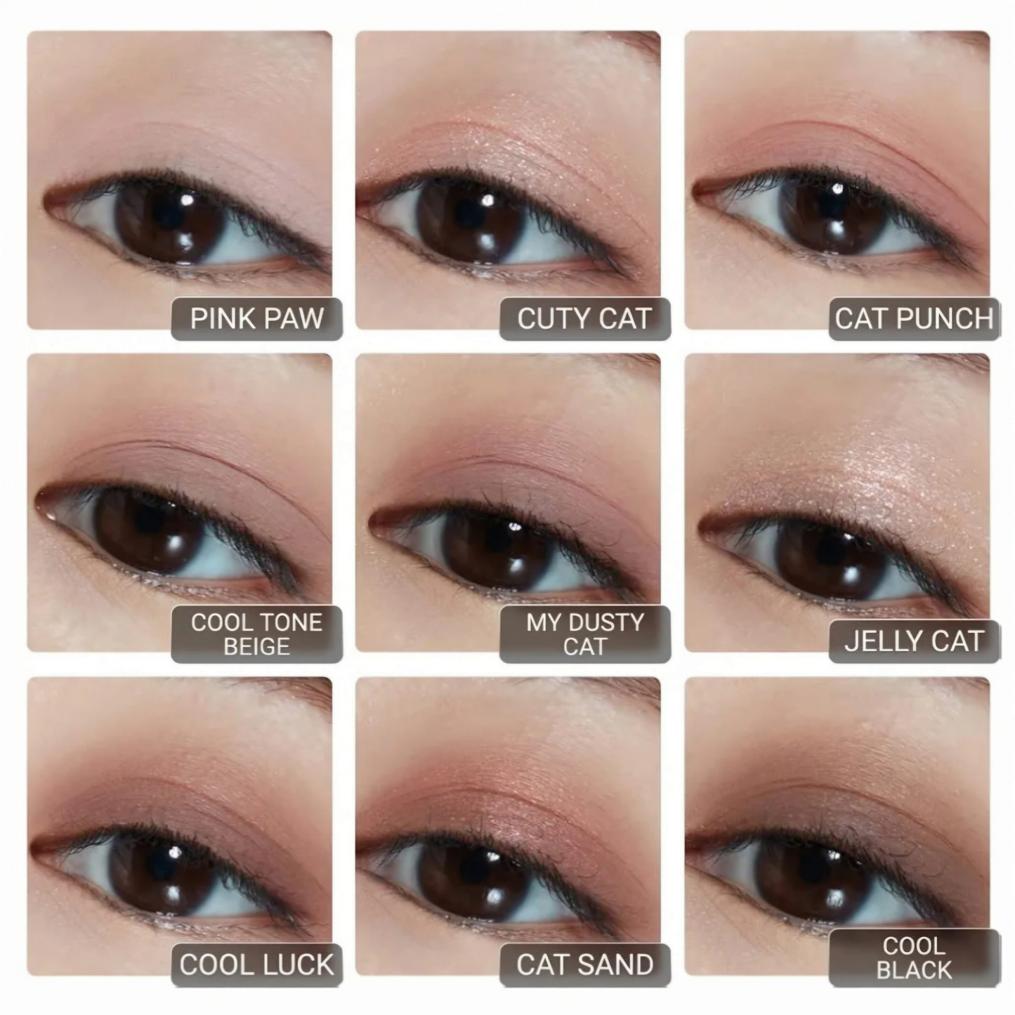 ETUDE Play Color Eyes Dusty Cat, paletă de farduri pentru machiaj elegant și versatil