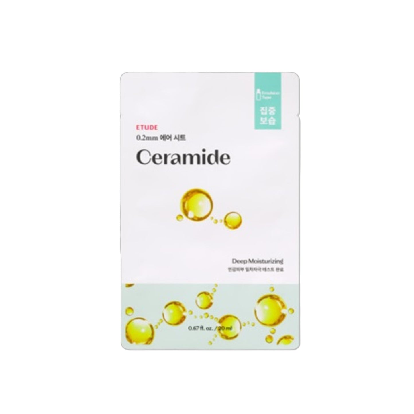 ETUDE Therapy Air Mask Ceramide, mască de față hrănitoare cu ceramide care întărește bariera pielii și previne deshidratarea