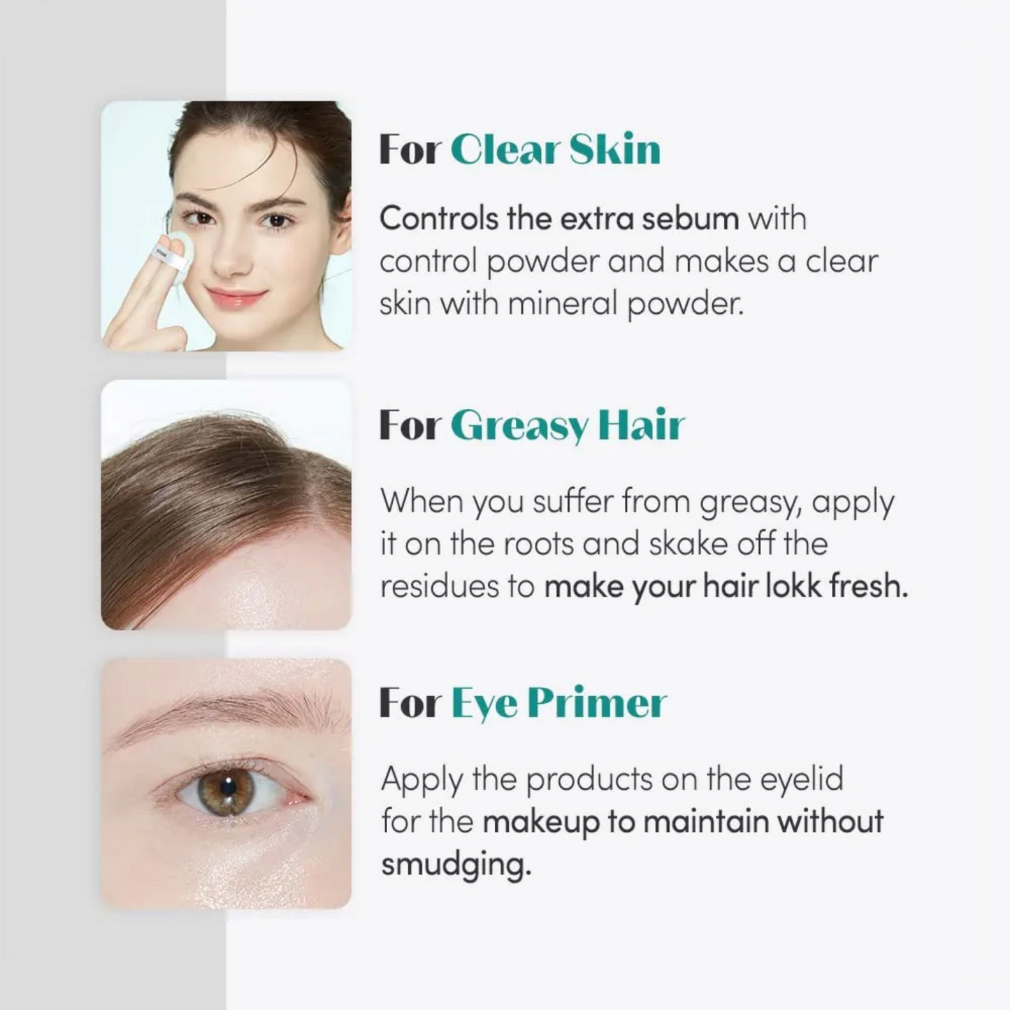 ETUDE Zero Sebum Drying Powder, pudră matifiantă care absoarbe sebumul și lasă pielea catifelată