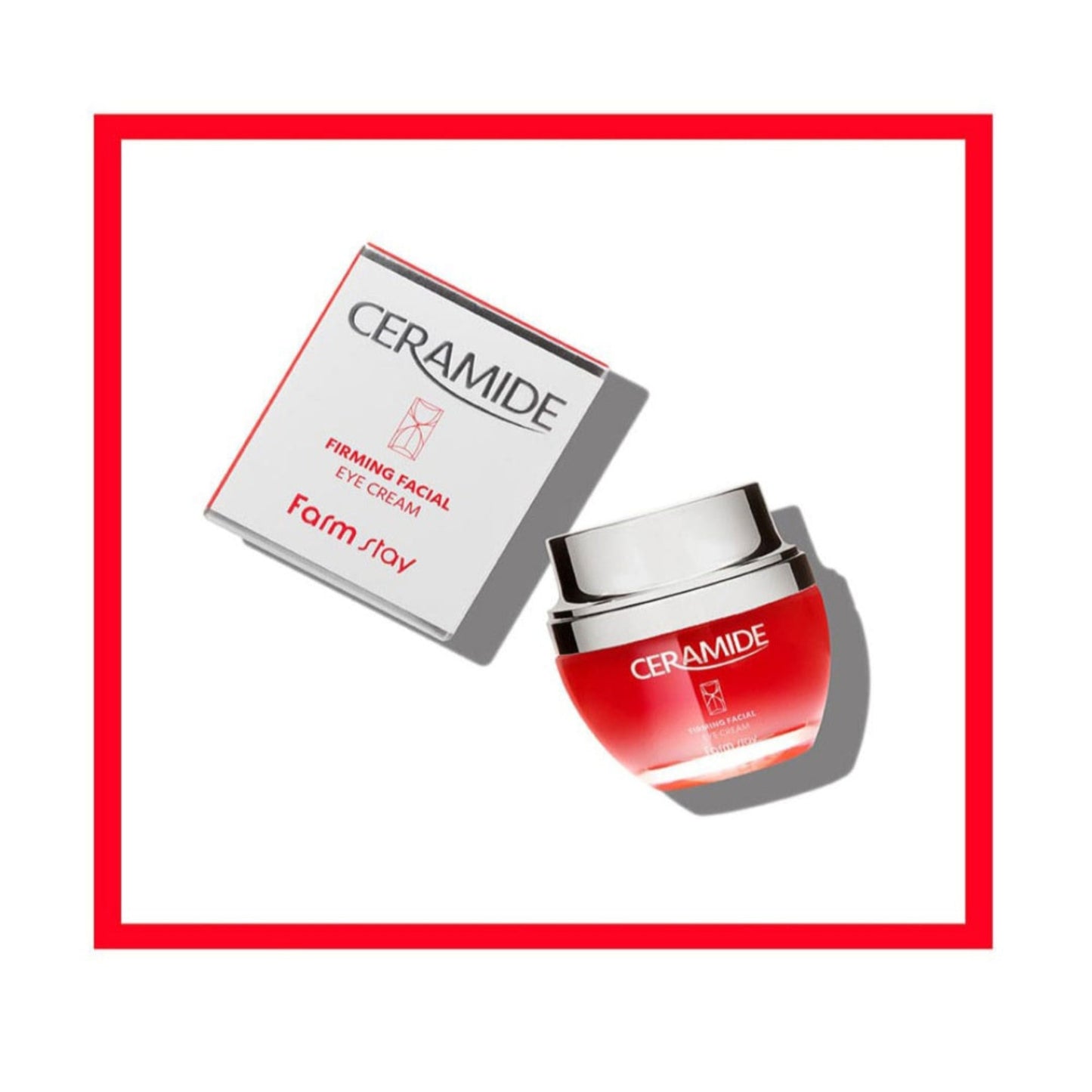 Crema de ochi cu ceramide pentru hidratare si fermitate, Farmstay, 50 ml, pentru piele sensibila