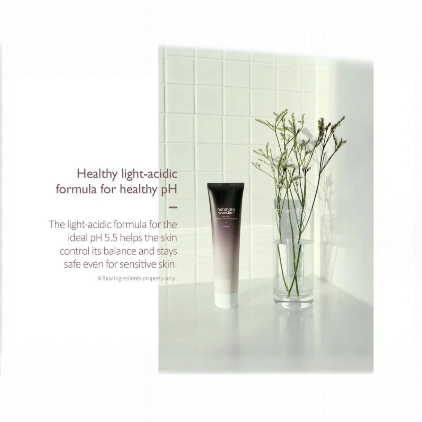 HARUHARU WONDER Black Rice Moisture 5.5 Soft Cleansing Gel, gel de curățare blând care protejează bariera pielii și hidratează
