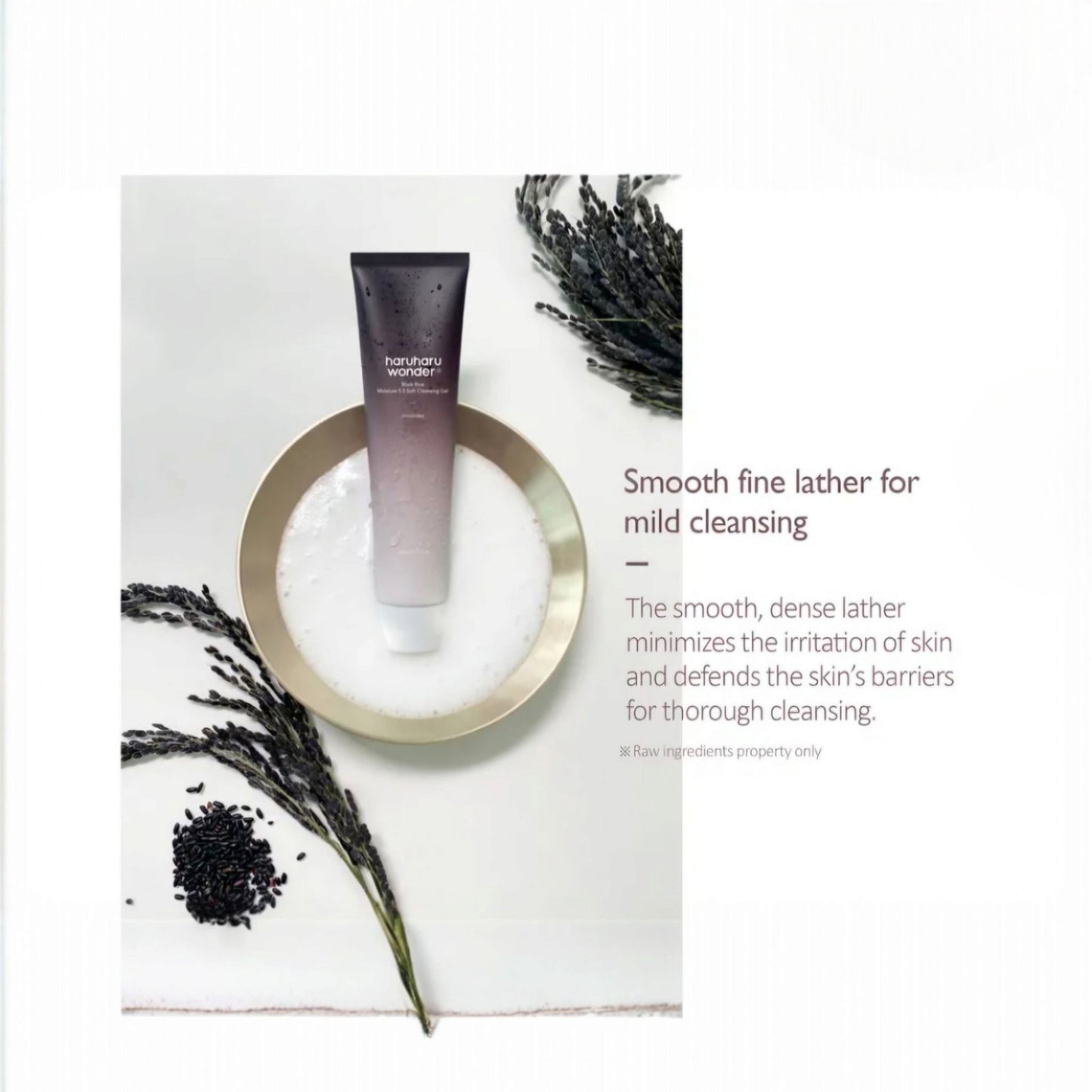 HARUHARU WONDER Black Rice Moisture 5.5 Soft Cleansing Gel, gel de curățare blând care protejează bariera pielii și hidratează