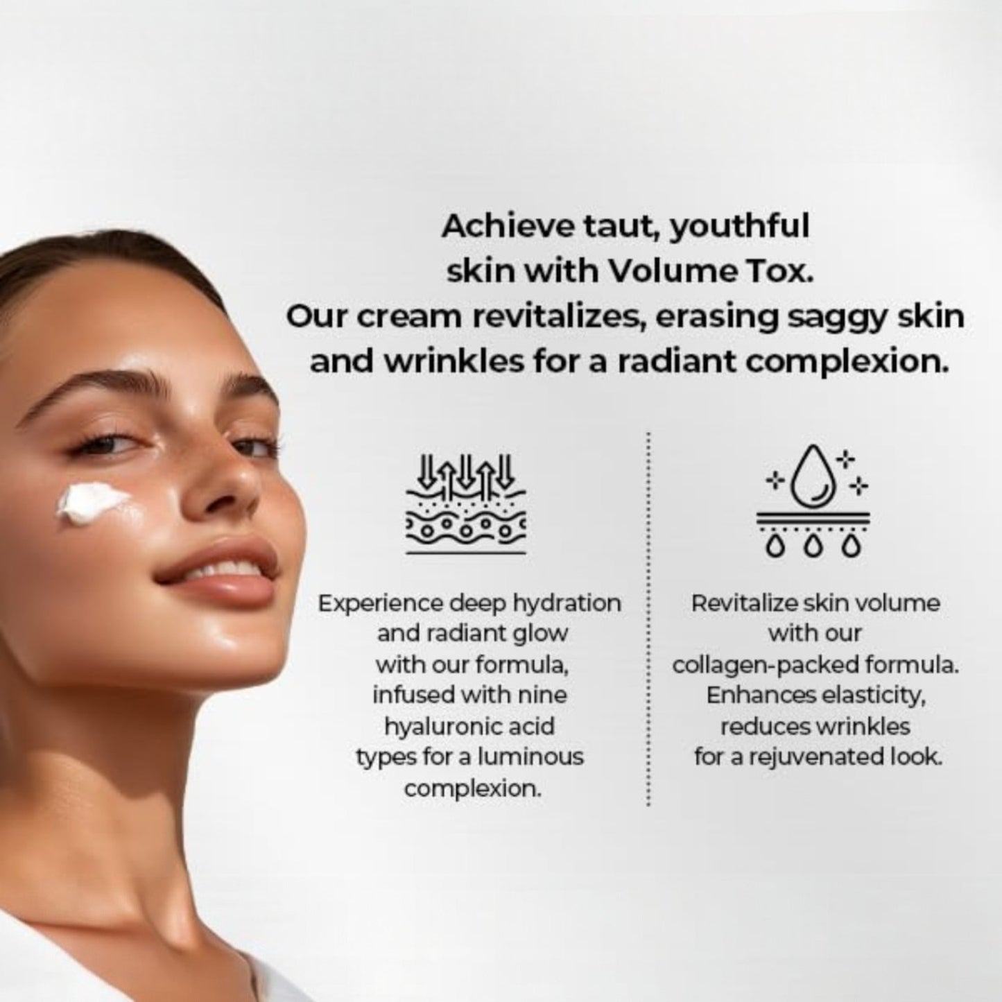 Crema antirid MEDIPEEL cu peptide, volufiline si colagen pentru fermitate si lifting, 50 g