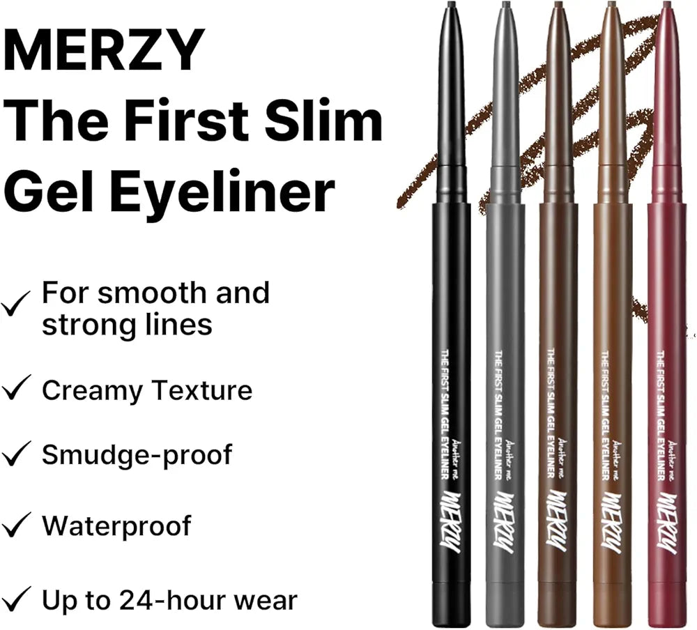MERZY The First Slim Gel Eyeliner, creion gel subțire pentru contur precis și rezistent al ochilor