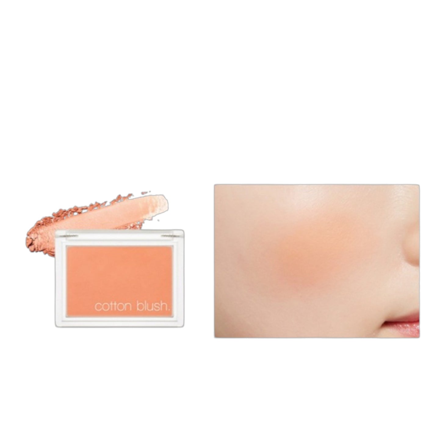MISSHA Cotton Blusher Carrot Butter Cream, fard de obraz catifelat care oferă obrajilor un aspect proaspăt și natural