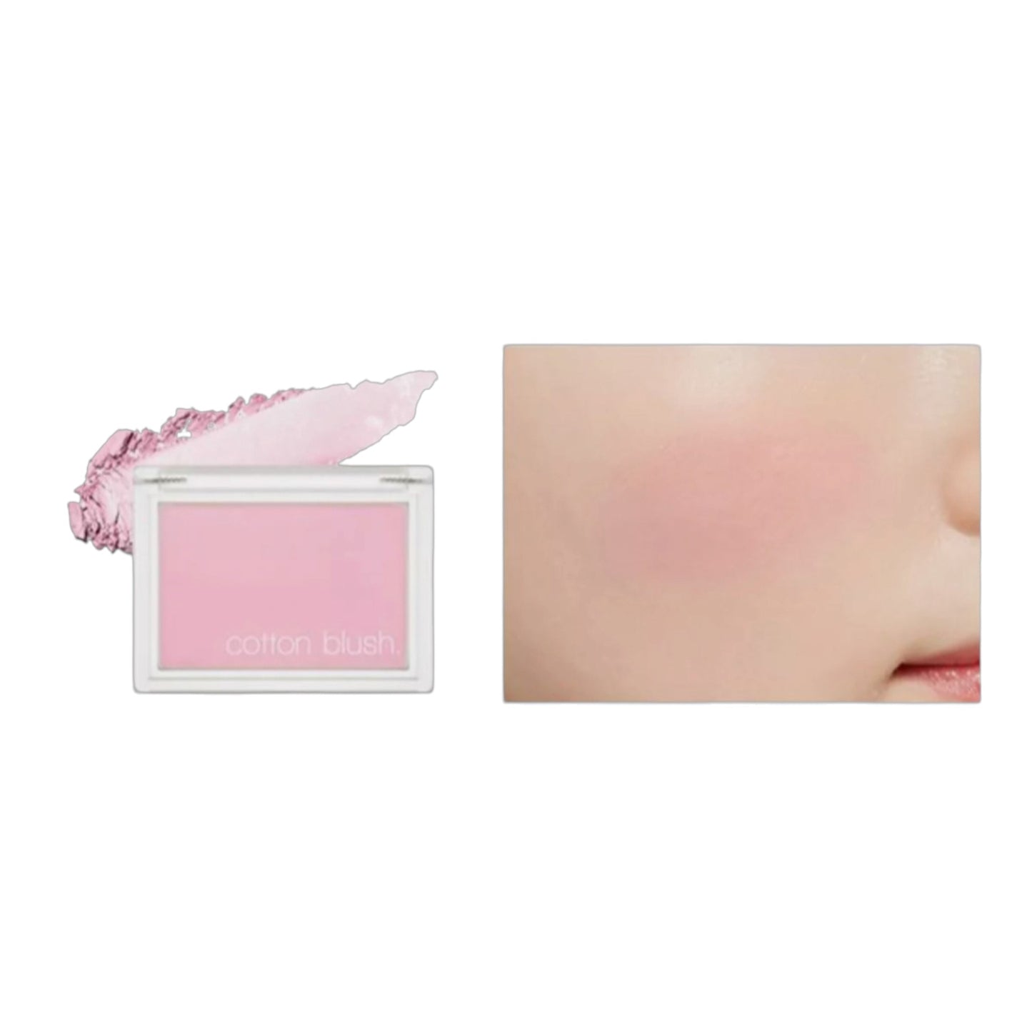 MISSHA Cotton Blusher Lavender Perfume, fard de obraz catifelat care oferă obrajilor un aspect proaspăt și natural