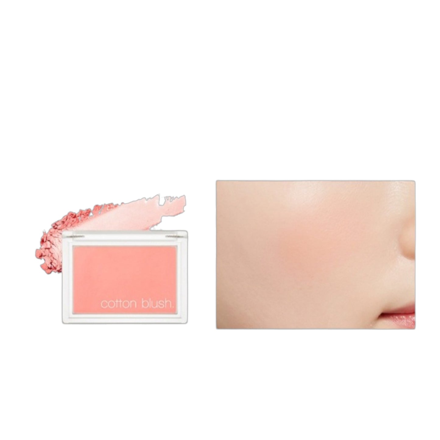 MISSHA Cotton Blusher My Candy Shop, fard de obraz catifelat care oferă obrajilor un aspect proaspăt și natural