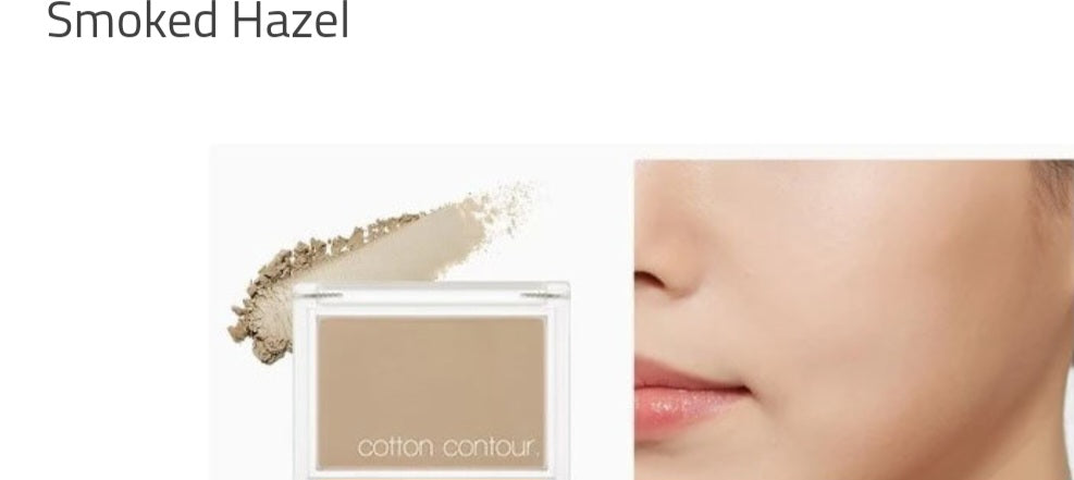 MISSHA Cotton Contour Smoked Hazel, pudră de contur lejeră care definește trăsăturile și oferă un aspect natural