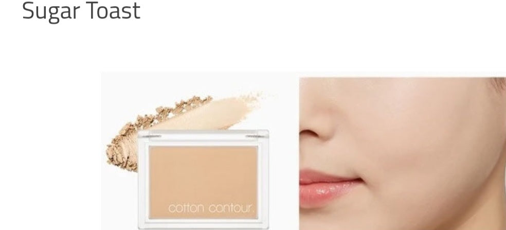 MISSHA Cotton Contour Sugar Toast, pudră de contur lejeră care definește trăsăturile și oferă un aspect natural