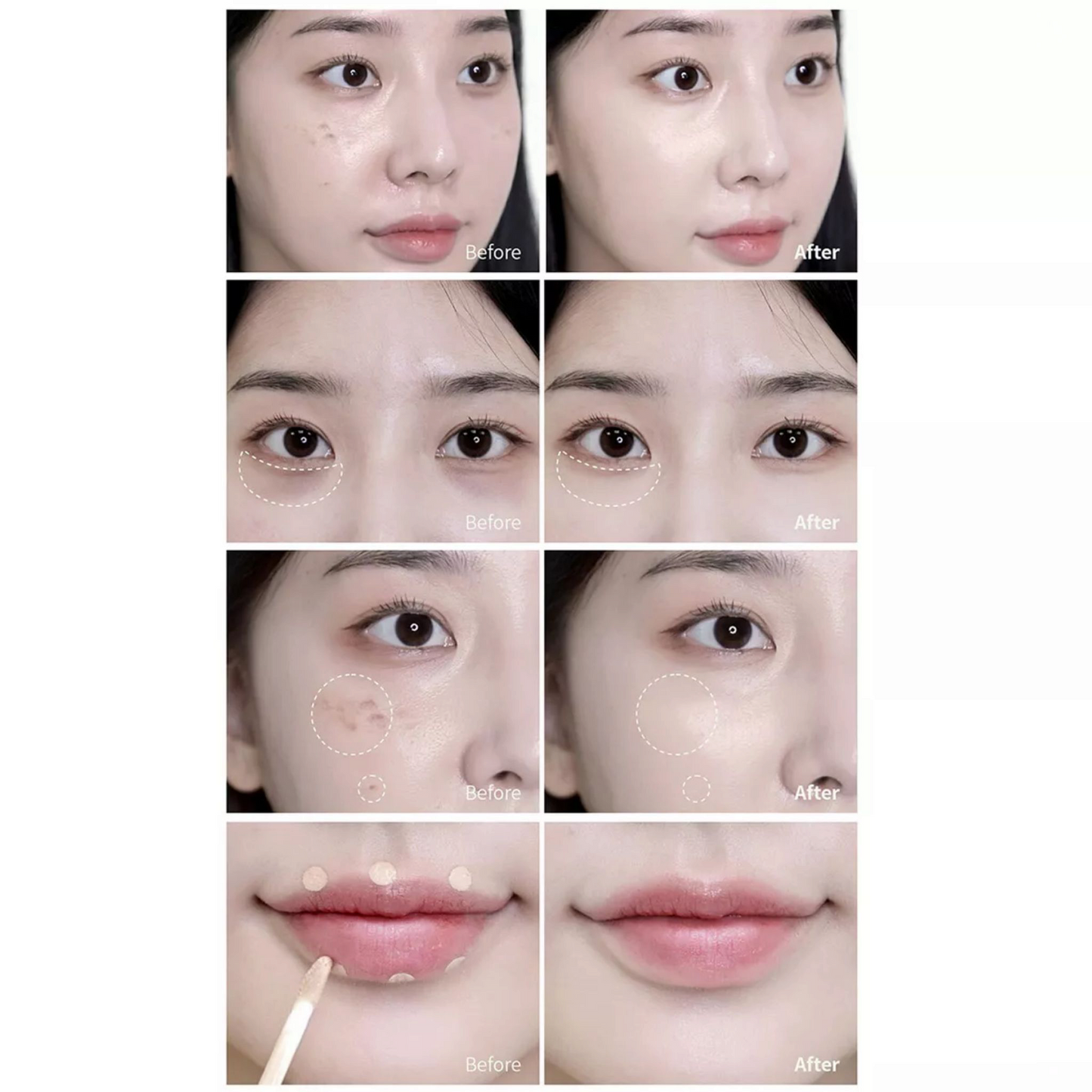 PARNELL Cicamanu Skin Fit Cover Concealer, corector cu extract de Centella care acoperă imperfecțiunile și calmează pielea