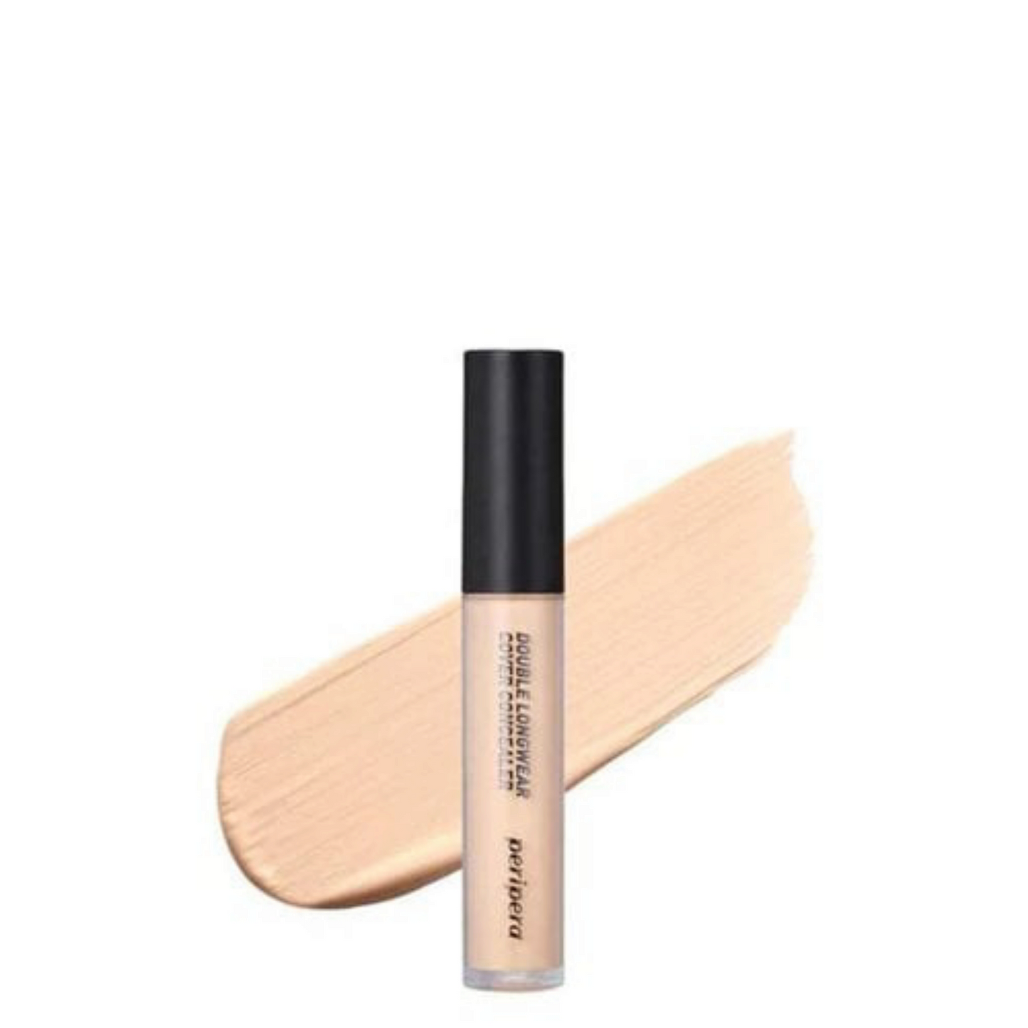 PERIPERA Double Longwear Cover Concealer 02 W Natural Beige, corector bej natural cu acoperire mare care uniformizează tenul și ascunde imperfecțiunile