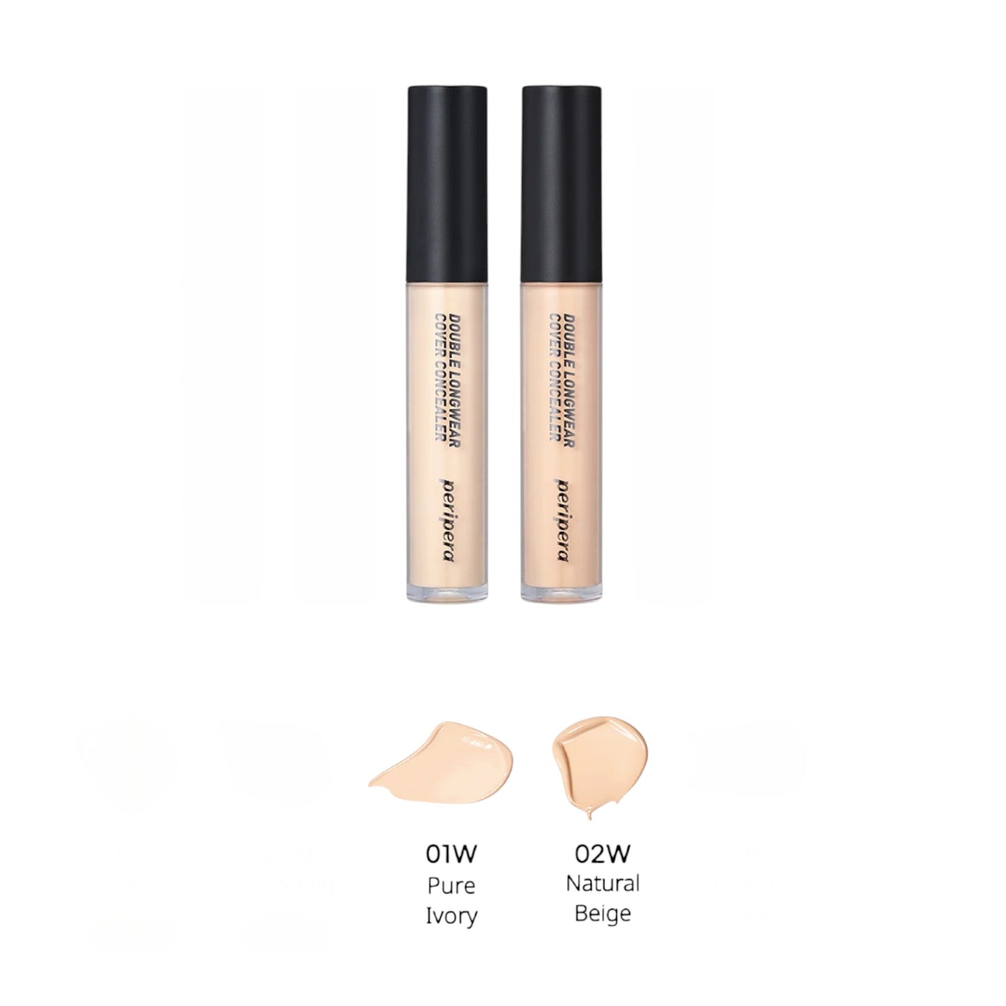 PERIPERA Double Longwear Cover Concealer, corector cu acoperire mare care camuflează imperfecțiunile și rezistă toată ziua