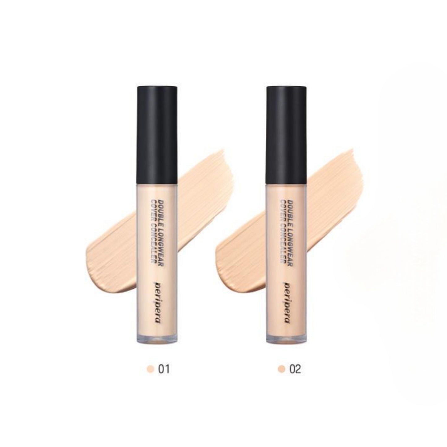 PERIPERA Double Longwear Cover Concealer, corector cu acoperire mare care camuflează imperfecțiunile și rezistă toată ziua