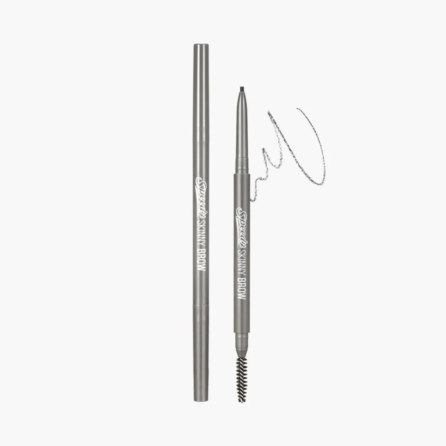 PERIPERA Speedy Skinny Brow 06 Cool Gray, creion subțire pentru sprâncene gri rece care conturează și umple cu precizie sprâncenele