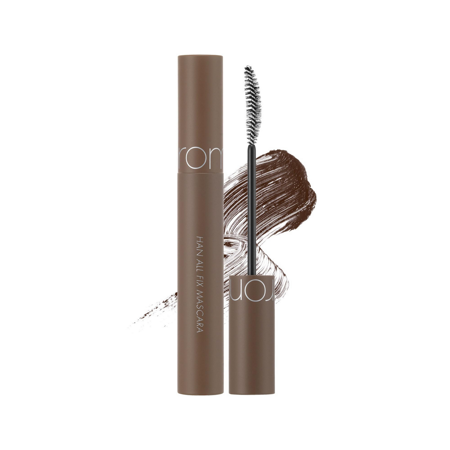 ROM&ND Han All Fix Mascara L03 Long Hazel, mascara maro deschis pentru alungire naturală și definire delicată a genelor
