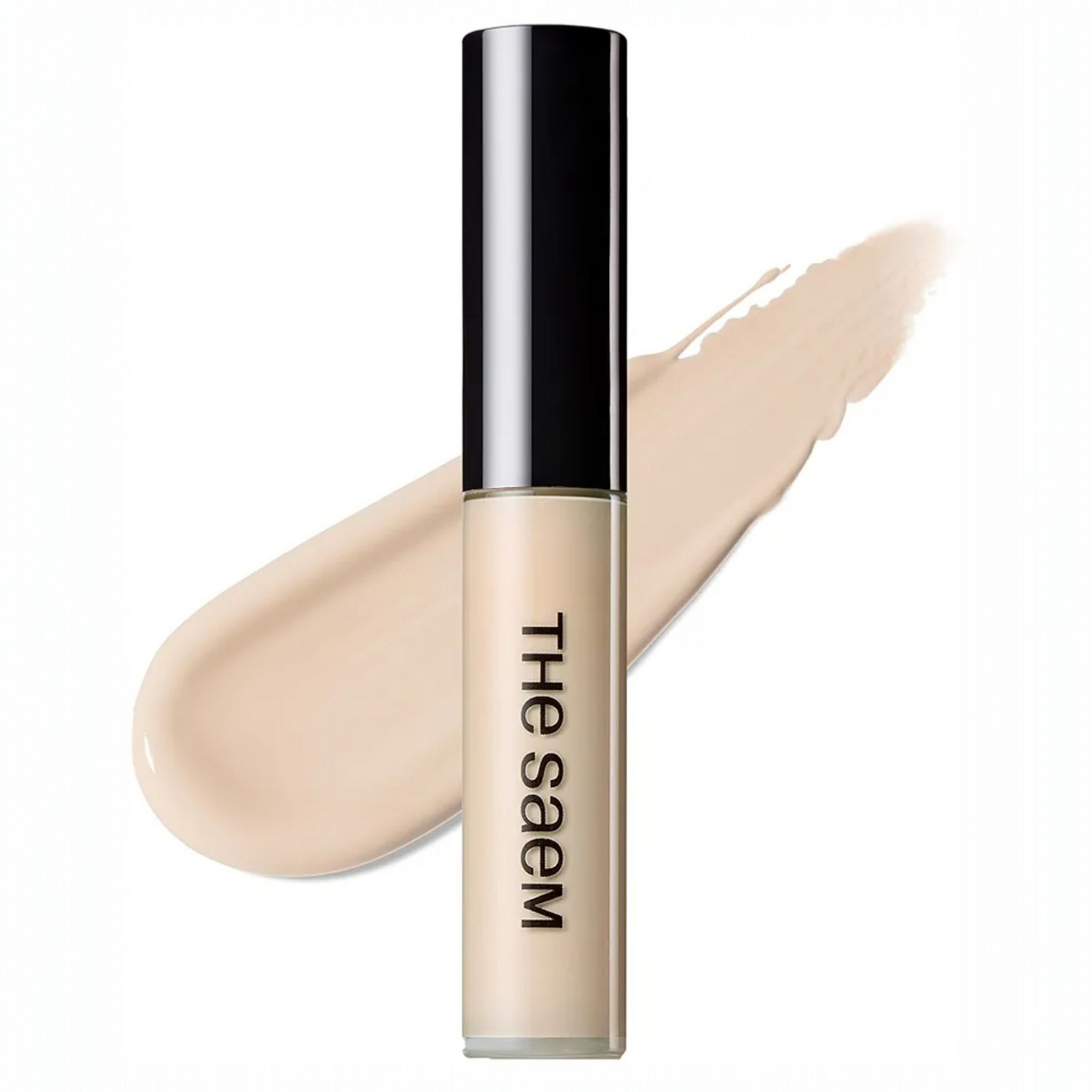The SAEM Cover Perfection Tip Concealer 01 Clear Beige, corector lichid bej deschis cu acoperire mare care uniformizează și luminează tenul
