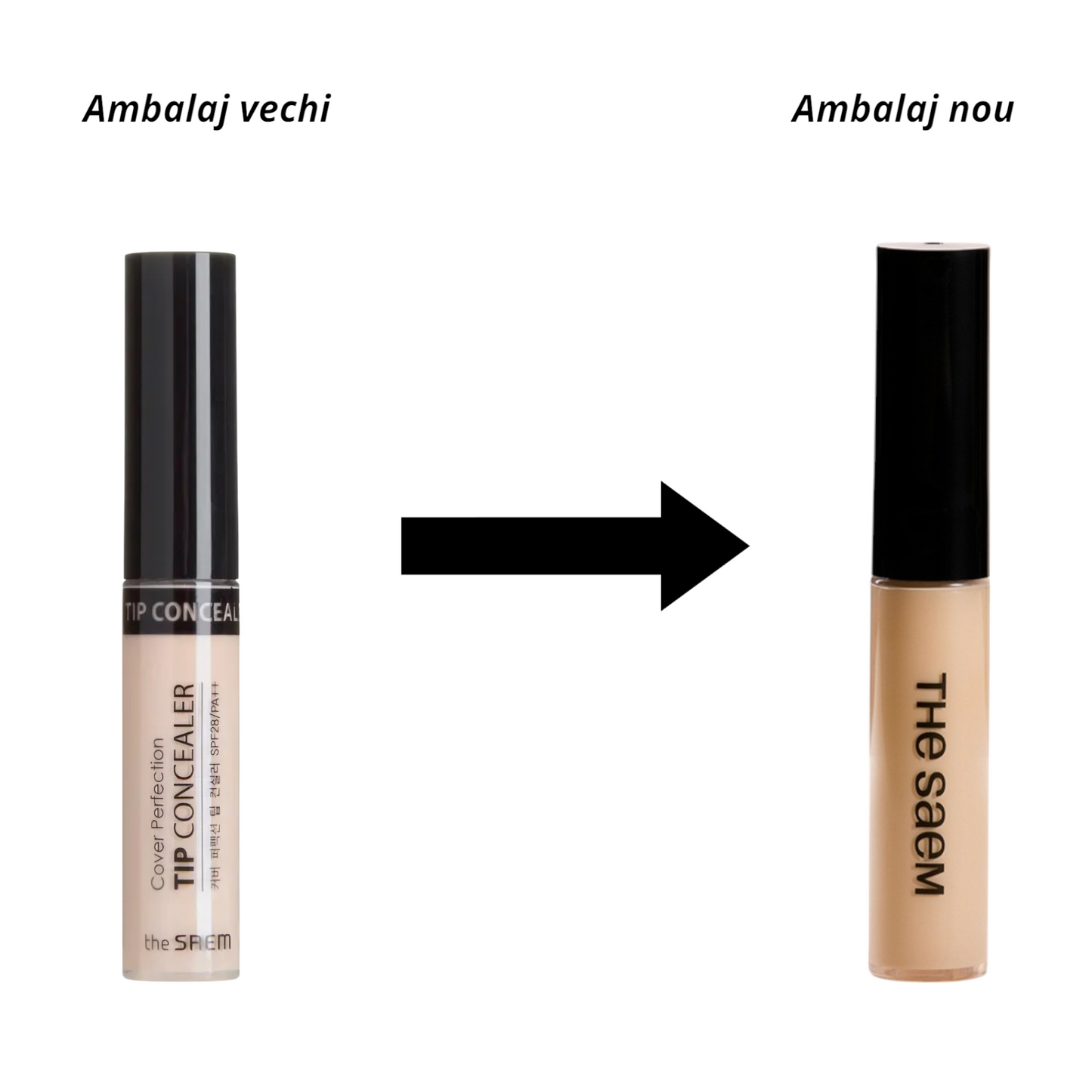 The SAEM Cover Perfection Tip Concealer, corector lichid cu acoperire mare care ascunde imperfecțiunile și luminează tenul
