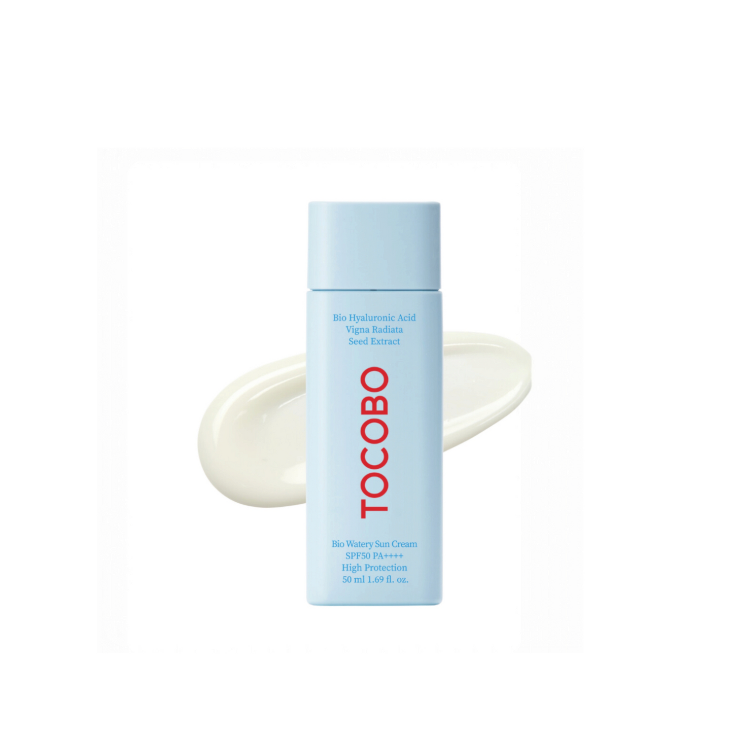 TOCOBO Bio Watery Sun Cream SPF50, cremă de protecție solară lejeră care hidratează și protejează pielea de razele UV