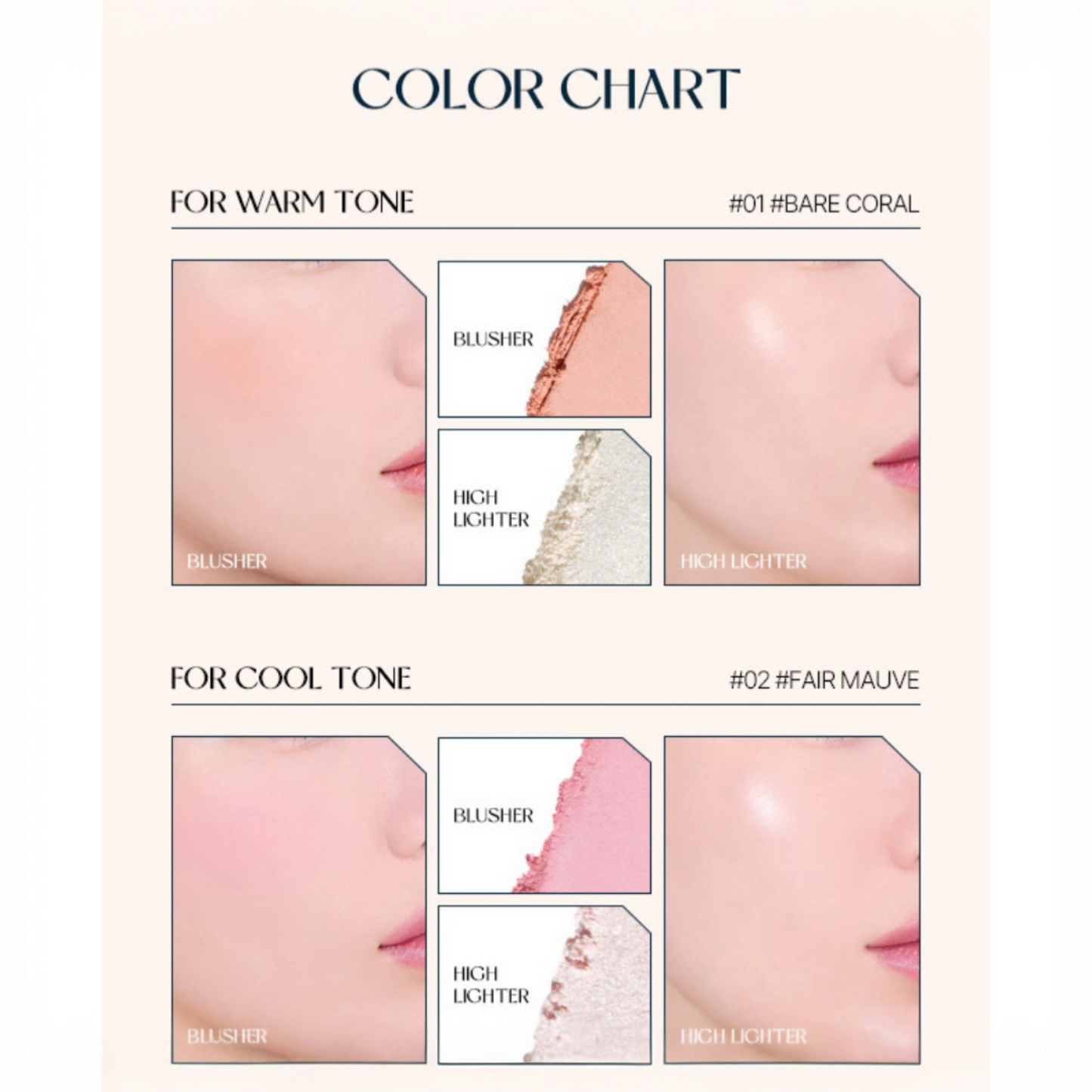 Too Cool For School TAG Mood Blush Beam, blush cu finish luminos care oferă obrajilor un aspect proaspăt și natural