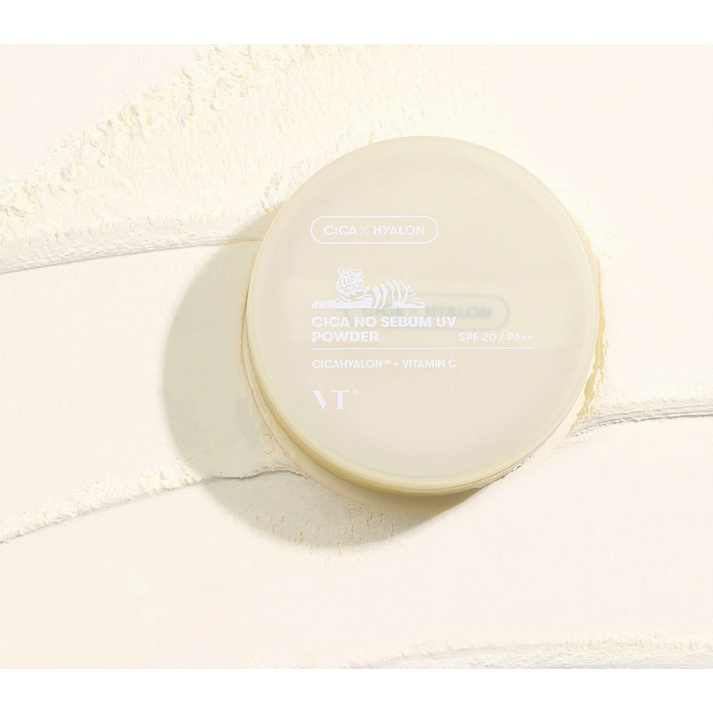 VT COSMETICS Cica No Sebum UV Powder, pudră matifiantă cu protecție solară care controlează sebumul și protejează pielea