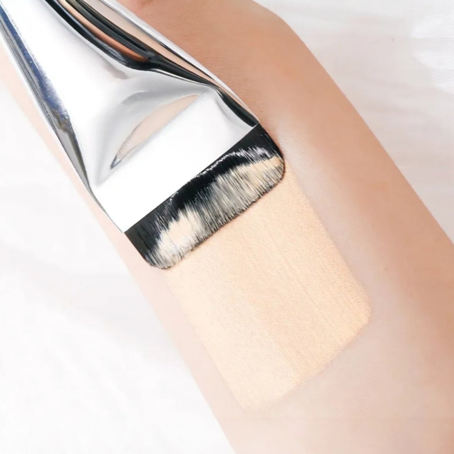 XIXI Flat Head Foundation Brush, pensulă de machiaj cu cap plat pentru aplicarea uniformă a fondului de ten
