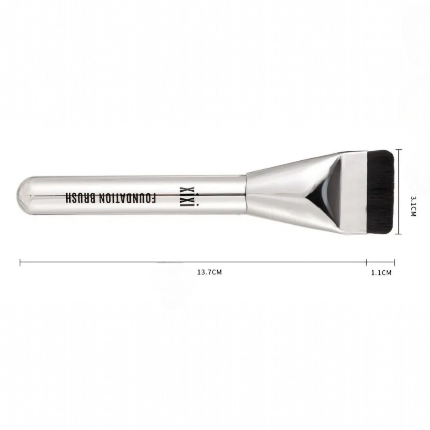XIXI Flat Head Foundation Brush, pensulă de machiaj cu cap plat pentru aplicarea uniformă a fondului de ten