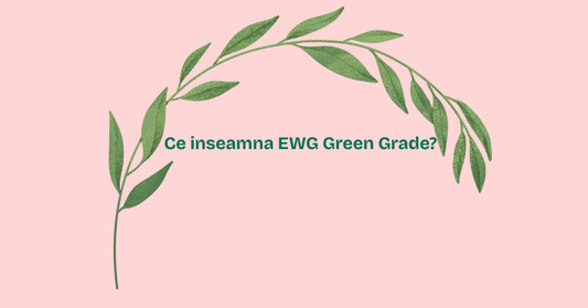 Imagine cu titlul Ce inseamna EWG Green Grade si elemente grafice naturale