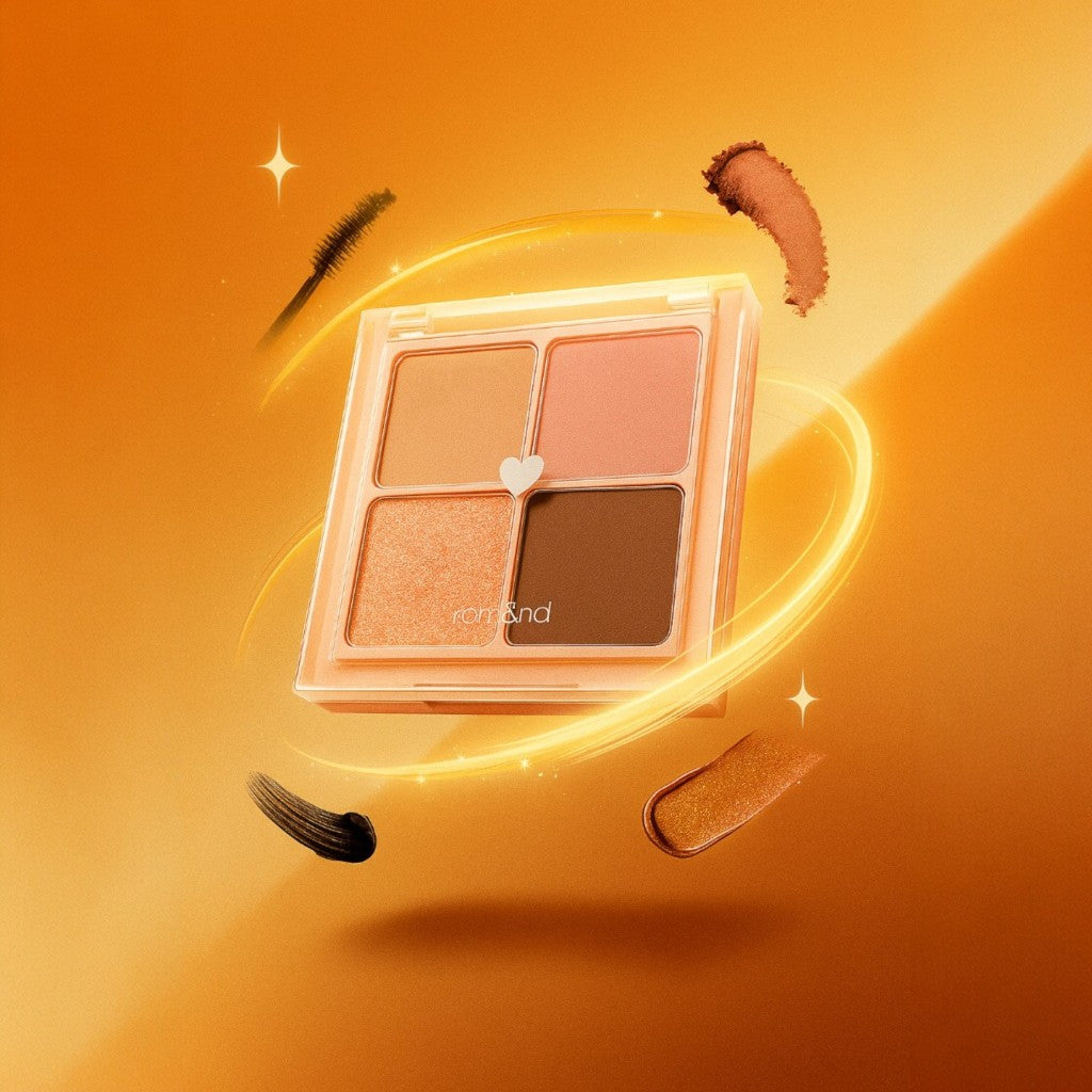 Paleta farduri de ochi coreene Romand, nuante calde si sidefate, colectia farduri Vladisim