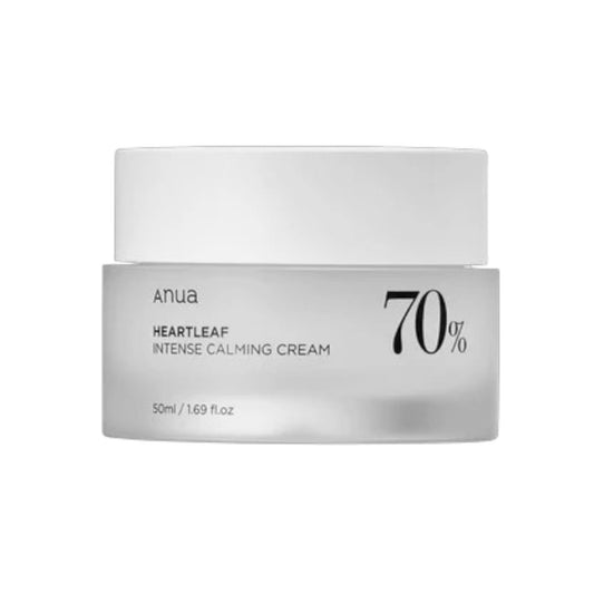 Crema ANUA Heartleaf 70% Intense Calming Cream 50ml pentru calmare si hidratare ten sensibil

