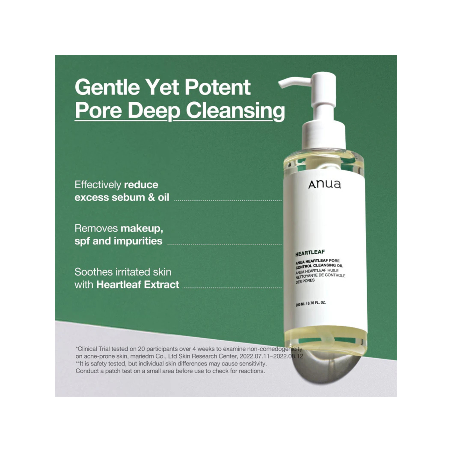 Anua heartleaf pore control cleansing oil ulei demachiant pentru curatarea porilor si indepartarea machiajului