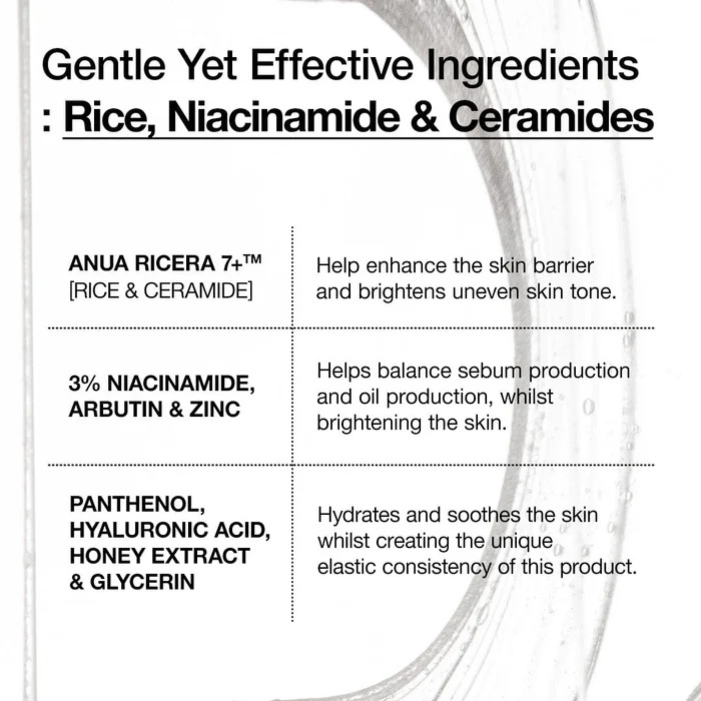 Anua Rice Ceramide 7 Hydrating Barrier Serum este un ser hidratant pentru sustinerea barierei pielii si reducerea deshidratarii.