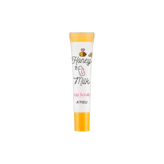 A’PIEU Honey & Milk Lip Scrub, exfoliant delicat pentru buze cu miere și lapte care netezește și catifelează