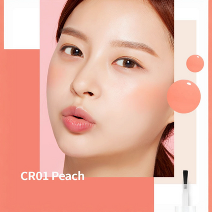 A’PIEU Juicy-Pang Water Blusher CR01 Peach, blush lichid piersică care oferă obrajilor o culoare proaspătă și naturală