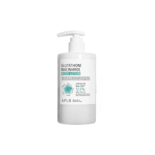 APLB Glutathione Niacinamide Body Lotion, loțiune de corp iluminatoare care hidratează și uniformizează tonul pielii