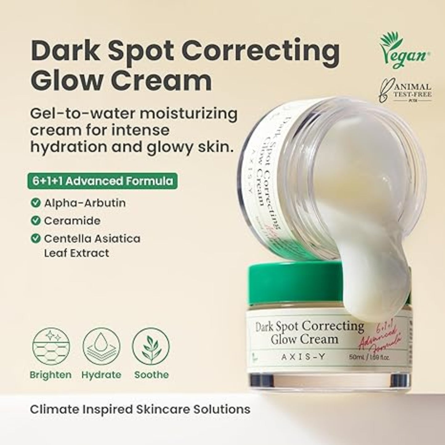 AXIS-Y crema corectoare pentru pete, Dark Spot Correcting Glow Cream 50 ml, lumineaza si hidrateaza tenul”