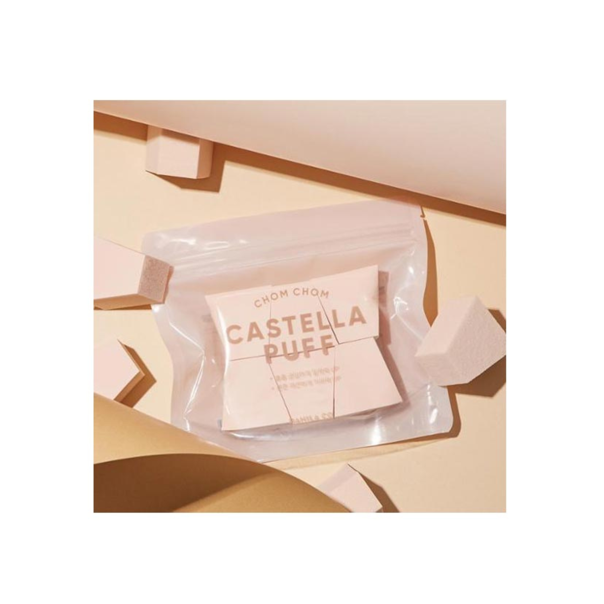 Banila Co chom chom castella puff burete pentru aplicarea uniforma a fondului de ten si produselor lichide