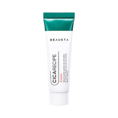 BEAUSTA Cicarecipe Cream 50 ml, crema calmanta cu cica pentru piele sensibila, hidrateaza si sustine bariera