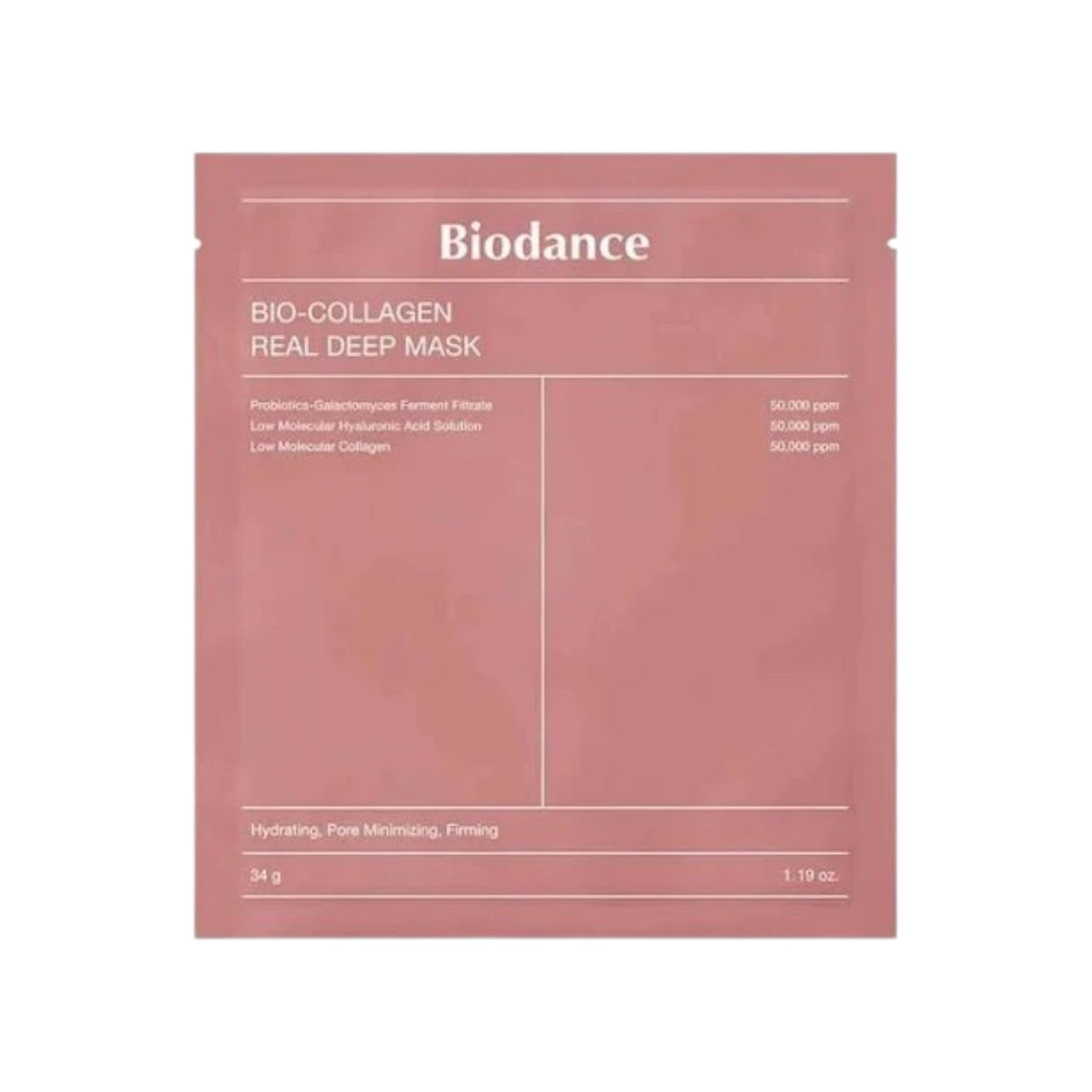 Masca BIODANCE Bio-Collagen Real Deep Mask pentru hidratare intensa si fermitate ten
