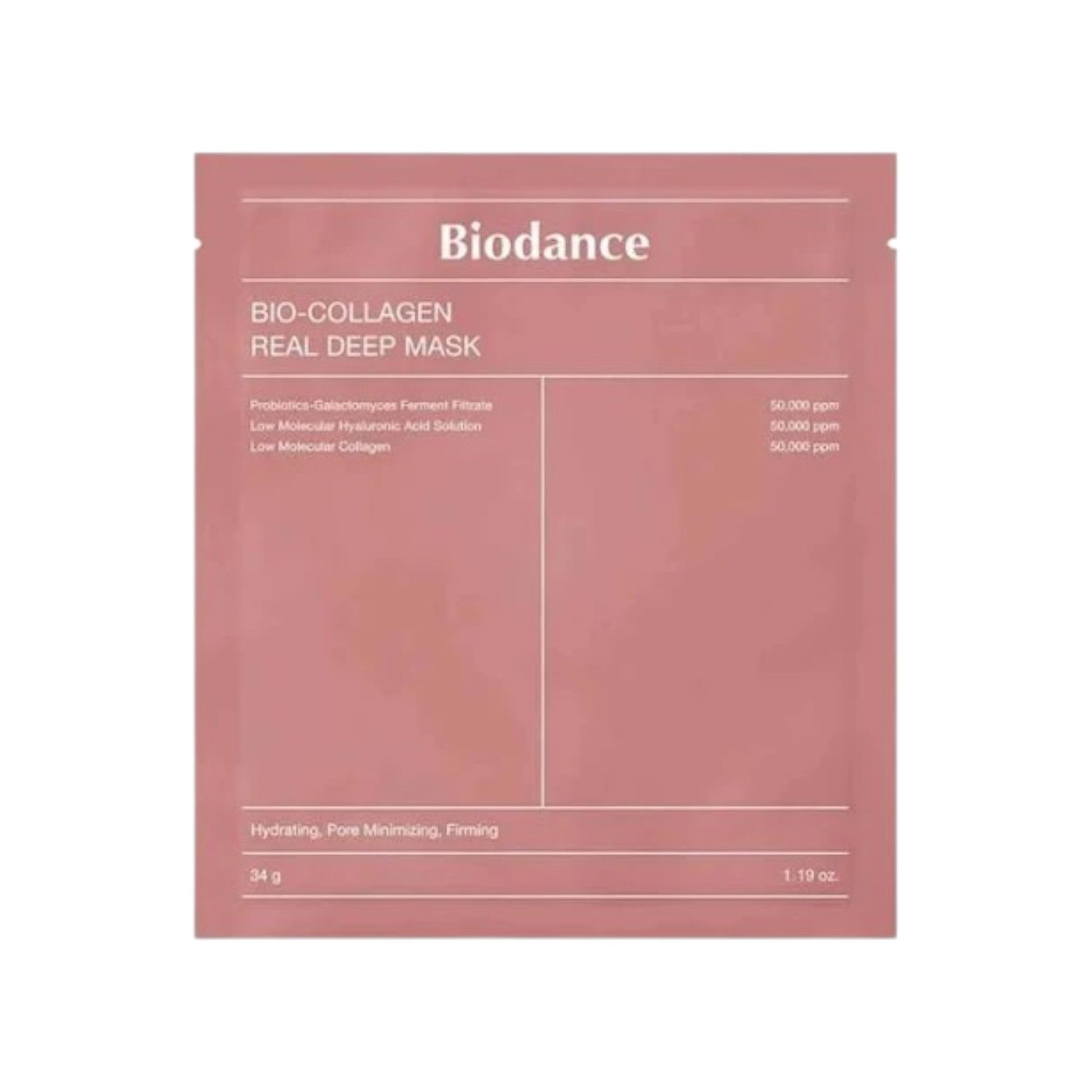 Masca BIODANCE Bio-Collagen Real Deep Mask pentru hidratare intensa si fermitate ten
