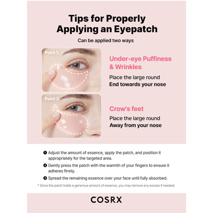 Cosrx the collagen hydrogel eye patch 60 buc plasturi hidrogel pentru zona ochilor cu efect de hidratare si revitalizare.