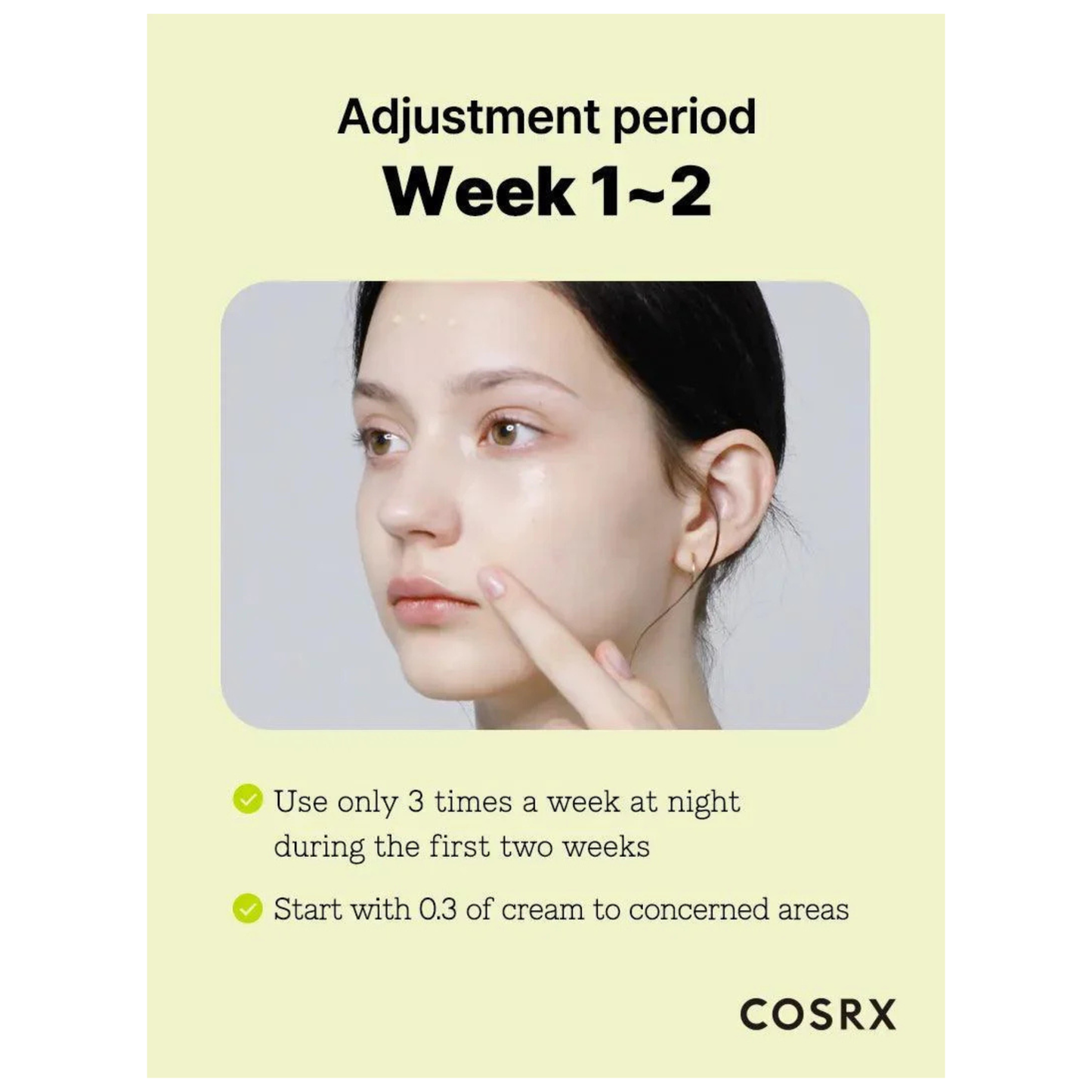 Cosrx the retinol 0.3 cream 20 ml perioada de ajustare